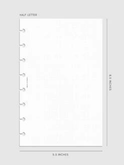 Dot Grid Planner Inserts(Dot Grid Planner Inserts) 20 Dot Grid Planner Inserts(Dot Grid Planner Inserts) -Cloth And Paper Shop Dot Grid Planner Inserts Mockup HL CP 1
