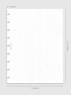 Dot Grid Planner Inserts(Dot Grid Planner Inserts) 27 Dot Grid Planner Inserts(Dot Grid Planner Inserts) -Cloth And Paper Shop Dot Grid Planner Inserts Mockup HPC CP 1