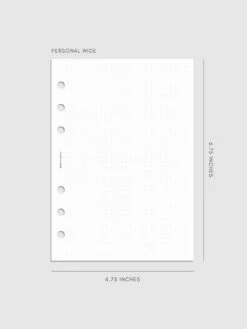 Dot Grid Planner Inserts(Dot Grid Planner Inserts) 25 Dot Grid Planner Inserts(Dot Grid Planner Inserts) -Cloth And Paper Shop Dot Grid Planner Inserts Mockup PersonalWide CP 1
