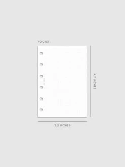 Dot Grid Planner Inserts(Dot Grid Planner Inserts) 21 Dot Grid Planner Inserts(Dot Grid Planner Inserts) -Cloth And Paper Shop Dot Grid Planner Inserts Mockup Pocket CP 1