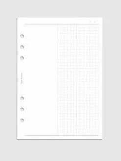 Duo Notes Planner Inserts | Blank + Graph(Duo Notes Inserts Blank Graph)