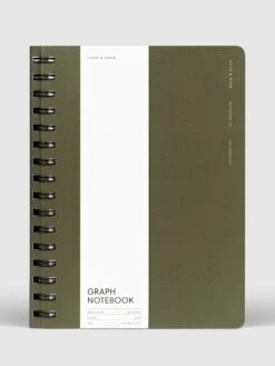 España Spiral Notebook | A5(Espana Spiral Notebook A5) 39 España Spiral Notebook | A5(Espana Spiral Notebook A5) -Cloth And Paper Shop Espana Spiral Notebook A5 Olive CP 1