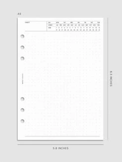 Executive Note Inserts | Dot Grid | 2nd Edition(Executive Note Inserts Dot Grid 2nd Edition) 17 Executive Note Inserts | Dot Grid | 2nd Edition(Executive Note Inserts Dot Grid 2nd Edition) -Cloth And Paper Shop Executive Note Inserts Dot Grid 2nd Edition A5 CP 1