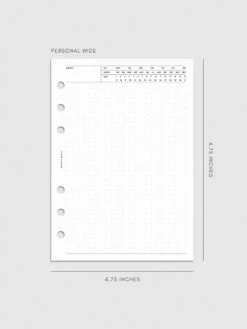 Executive Note Inserts | Dot Grid | 2nd Edition(Executive Note Inserts Dot Grid 2nd Edition) 23 Executive Note Inserts | Dot Grid | 2nd Edition(Executive Note Inserts Dot Grid 2nd Edition) -Cloth And Paper Shop Executive Note Inserts Dot Grid 2nd Edition PersonalWide CP 1