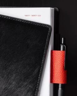 Exotic Leather Folio | Ponyhair(Exotic Leather Folio Ponyhair) -Cloth And Paper Shop Exotic Leather Folio Ponyhair In Use 2