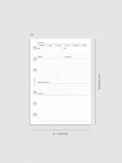 Experience Reflection Planner Inserts(Experience Reflection Planner Inserts) 18 Experience Reflection Planner Inserts(Experience Reflection Planner Inserts) -Cloth And Paper Shop Experience Reflection Planner Inserts A6 CP 1