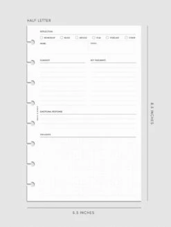 Experience Reflection Planner Inserts(Experience Reflection Planner Inserts) 24 Experience Reflection Planner Inserts(Experience Reflection Planner Inserts) -Cloth And Paper Shop Experience Reflection Planner Inserts HL CP 1