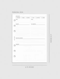 Experience Reflection Planner Inserts(Experience Reflection Planner Inserts) 21 Experience Reflection Planner Inserts(Experience Reflection Planner Inserts) -Cloth And Paper Shop Experience Reflection Planner Inserts PersonalWide CP 1