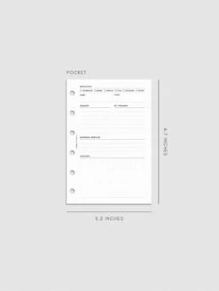 Experience Reflection Planner Inserts(Experience Reflection Planner Inserts) 17 Experience Reflection Planner Inserts(Experience Reflection Planner Inserts) -Cloth And Paper Shop Experience Reflection Planner Inserts Pocket CP 1