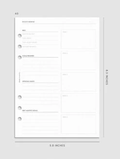 Financial Planning Inserts | Second Edition(Financial Planning Insert Second Edition) 19 Financial Planning Inserts | Second Edition(Financial Planning Insert Second Edition) -Cloth And Paper Shop Financial Planning Inserts Second Edition Refreshed A5 CP 5