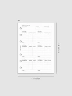 Financial Planning Inserts | Second Edition(Financial Planning Insert Second Edition) 21 Financial Planning Inserts | Second Edition(Financial Planning Insert Second Edition) -Cloth And Paper Shop Financial Planning Inserts Second Edition Refreshed A6 CP 1