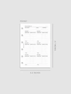 Financial Planning Inserts | Second Edition(Financial Planning Insert Second Edition) 20 Financial Planning Inserts | Second Edition(Financial Planning Insert Second Edition) -Cloth And Paper Shop Financial Planning Inserts Second Edition Refreshed Pocket CP 1