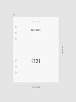 Front And Monthly Vellum Dashboard Overlays(Front And Monthly Vellum Dashboard Overlays) 37 Front And Monthly Vellum Dashboard Overlays(Front And Monthly Vellum Dashboard Overlays) -Cloth And Paper Shop Front and Monthly Vellum Dashboard Overlays A5 dec