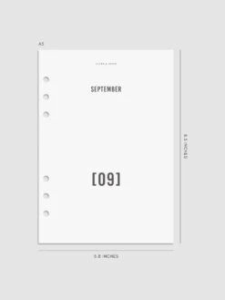 Front And Monthly Vellum Dashboard Overlays(Front And Monthly Vellum Dashboard Overlays) 34 Front And Monthly Vellum Dashboard Overlays(Front And Monthly Vellum Dashboard Overlays) -Cloth And Paper Shop Front and Monthly Vellum Dashboard Overlays A5 sep