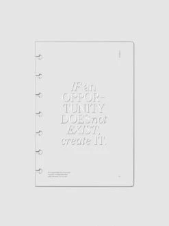 Glass Plastic Discbound Notebook Cover | Opportunity | HP Mini(Glass Plastic Discbound Notebook Cover Opportunity Hp Mini)