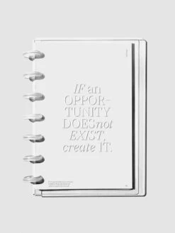 Glass Plastic Discbound Notebook Cover | Opportunity | HP Mini(Glass Plastic Discbound Notebook Cover Opportunity Hp Mini) 5 Glass Plastic Discbound Notebook Cover | Opportunity | HP Mini(Glass Plastic Discbound Notebook Cover Opportunity Hp Mini) -Cloth And Paper Shop Glass Plastic Discbound Notebook Cover Opportunity HP Mini CP 3