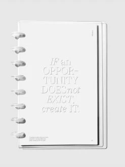 Glass Plastic Discbound Notebook Cover | Opportunity | Half Letter Discbound(Glass Plastic Discbound Notebook Cover Opportunity) 7 Glass Plastic Discbound Notebook Cover | Opportunity | Half Letter Discbound(Glass Plastic Discbound Notebook Cover Opportunity) -Cloth And Paper Shop Glass Plastic Discbound Notebook Cover Opportunity Half Letter Discbound CP 3