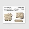 Gold Planner Brooch Set(Planner Brooch Set)