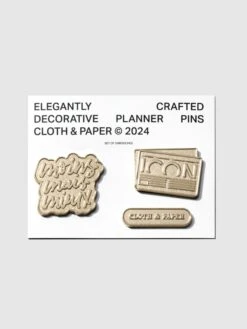 Gold Planner Brooch Set(Planner Brooch Set)