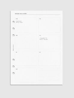 Grocery Meal Planner Inserts(Grocery Meal Planner Inserts) 23 Grocery Meal Planner Inserts(Grocery Meal Planner Inserts) -Cloth And Paper Shop Grocery Meal Planner Inserts A5 Demo CP 1