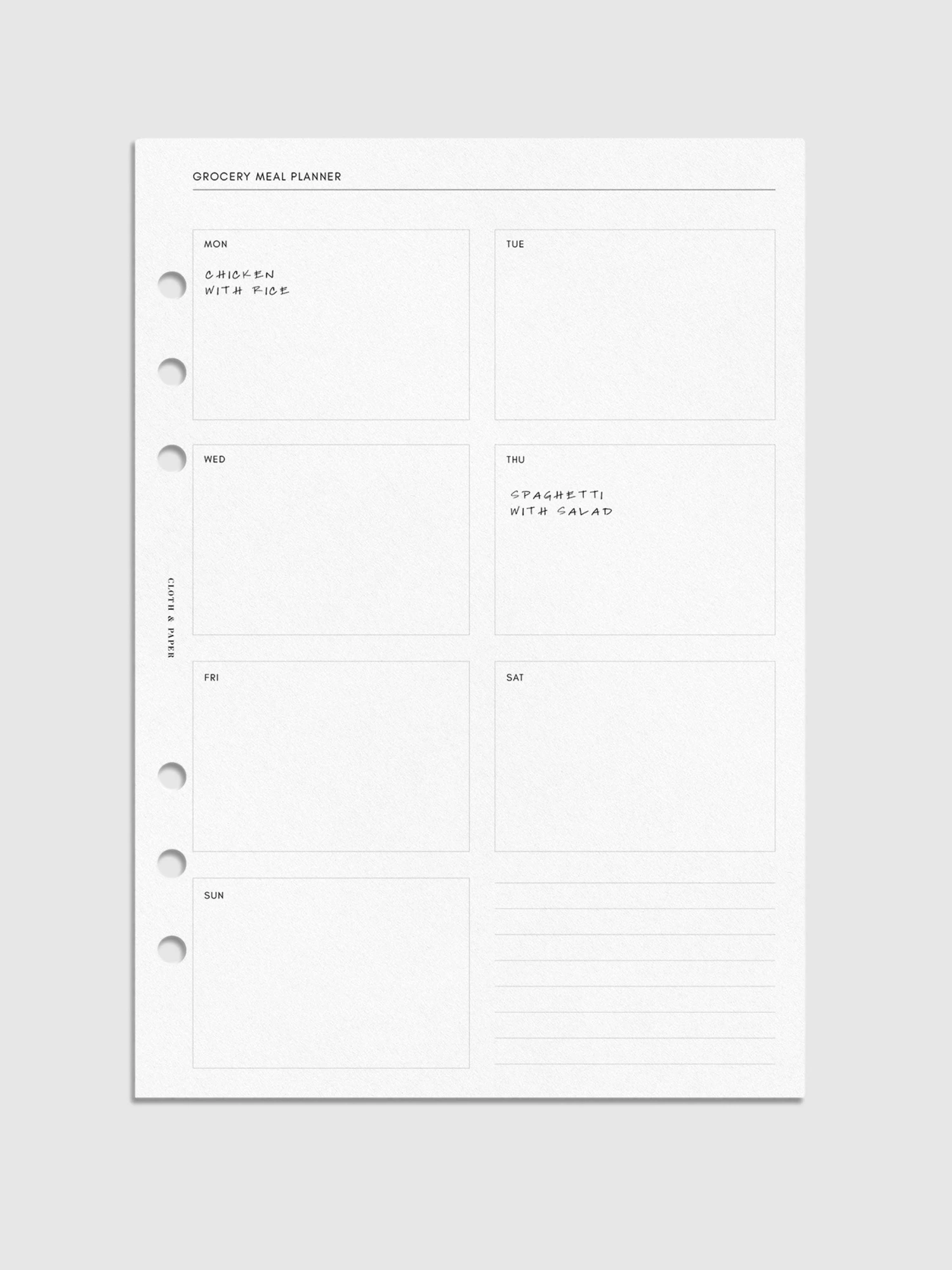 Grocery Meal Planner Inserts(Grocery Meal Planner Inserts) 4 Grocery Meal Planner Inserts(Grocery Meal Planner Inserts) - Image 4