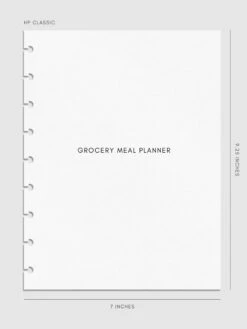 Grocery Meal Planner Inserts(Grocery Meal Planner Inserts) 26 Grocery Meal Planner Inserts(Grocery Meal Planner Inserts) -Cloth And Paper Shop Grocery Meal Planner Inserts HPC Textured CP 1