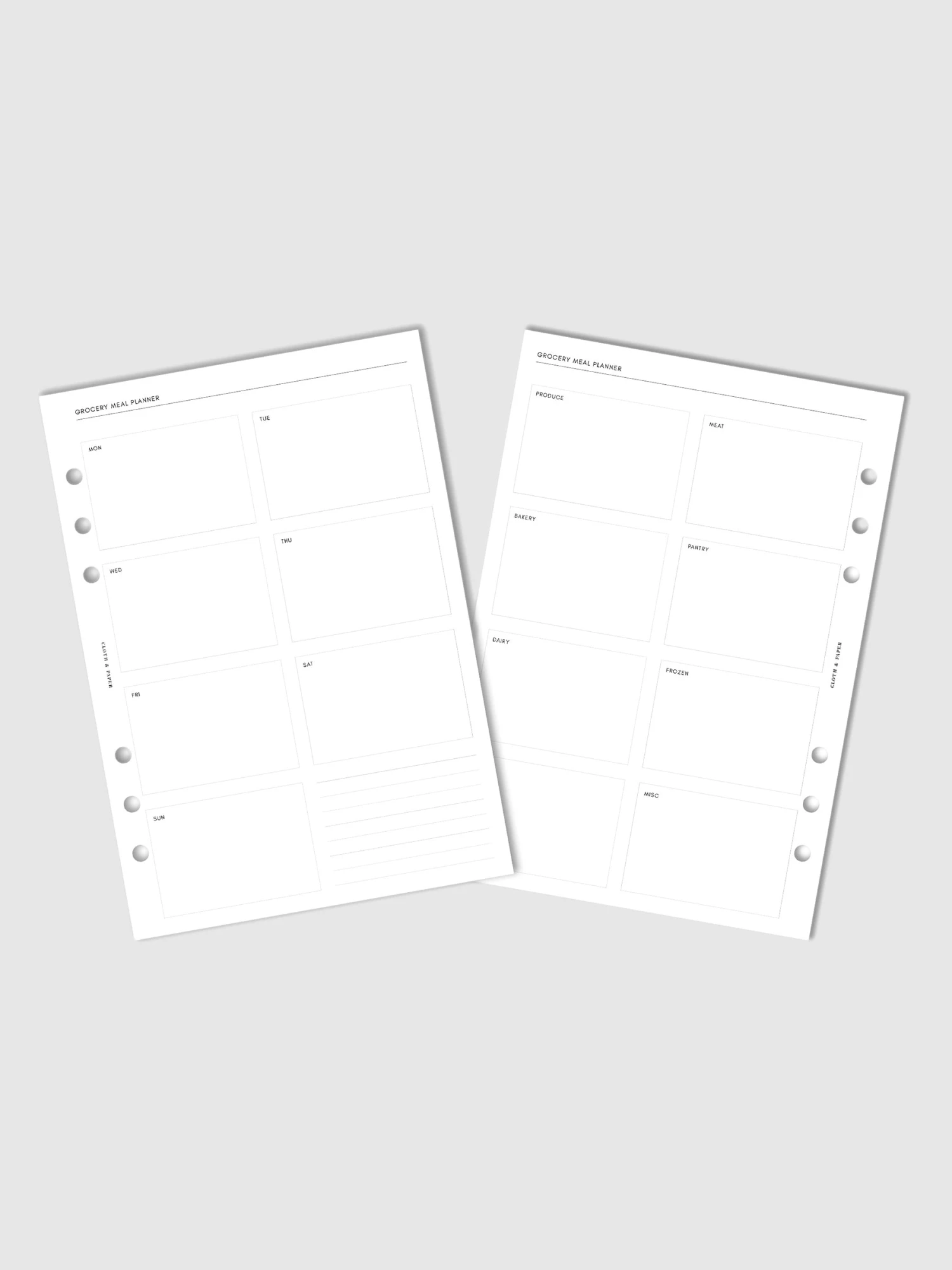 Grocery Meal Planner Inserts(Grocery Meal Planner Inserts) 1 Grocery Meal Planner Inserts(Grocery Meal Planner Inserts)