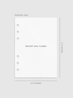 Grocery Meal Planner Inserts(Grocery Meal Planner Inserts) 29 Grocery Meal Planner Inserts(Grocery Meal Planner Inserts) -Cloth And Paper Shop Grocery Meal Planner Inserts PW Textured CP 1