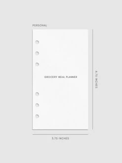 Grocery Meal Planner Inserts(Grocery Meal Planner Inserts) 28 Grocery Meal Planner Inserts(Grocery Meal Planner Inserts) -Cloth And Paper Shop Grocery Meal Planner Inserts Personal Textured CP 1