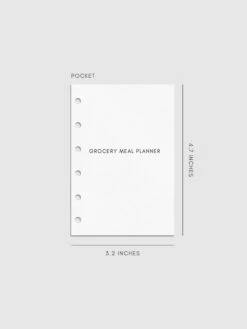 Grocery Meal Planner Inserts(Grocery Meal Planner Inserts) 31 Grocery Meal Planner Inserts(Grocery Meal Planner Inserts) -Cloth And Paper Shop Grocery Meal Planner Inserts Pocket Textured CP 1