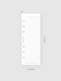 Half Page Graph Inserts(Half Page Graph Inserts) 26 Half Page Graph Inserts(Half Page Graph Inserts) -Cloth And Paper Shop Half Page Graph Inserts B6 Half CP 1
