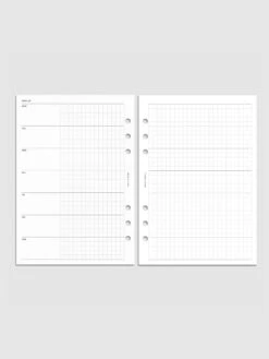 Hobonichi Style Weekly Layout Planner Inserts(Hobonichi Style Weekly Layout Planner Inserts)