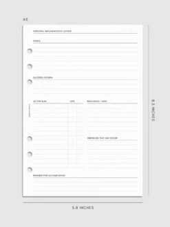Implementation Planner Inserts(Implementation Planner Inserts Refreshed Version) 27 Implementation Planner Inserts(Implementation Planner Inserts Refreshed Version) -Cloth And Paper Shop Implementation Planner Inserts A5 CP 2