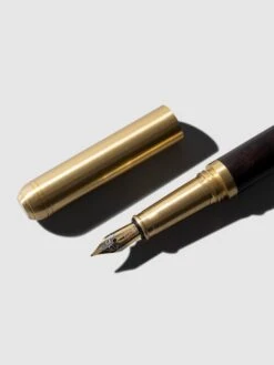 Wood & Brass Fountain Pen + Olive Ink(Wood Brass Fountain Pen Olive Ink) 7 Wood & Brass Fountain Pen + Olive Ink(Wood Brass Fountain Pen Olive Ink) -Cloth And Paper Shop Intention Pen Set December 2024 Fountain Pen 0.5mm Wood Brass Barrel EC CP 2