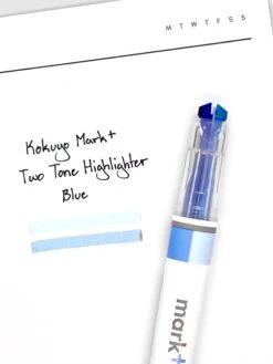 Kokuyo Mark+ Two Tone Highlighter(Kokuyo Mark Two Tone Highlighter) 17 Kokuyo Mark+ Two Tone Highlighter(Kokuyo Mark Two Tone Highlighter) -Cloth And Paper Shop Kokuyo Mark Two Tone Highlighter Blue CP 2