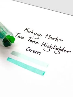 Kokuyo Mark+ Two Tone Highlighter(Kokuyo Mark Two Tone Highlighter) 19 Kokuyo Mark+ Two Tone Highlighter(Kokuyo Mark Two Tone Highlighter) -Cloth And Paper Shop Kokuyo Mark Two Tone Highlighter Green CP 3