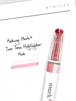 Kokuyo Mark+ Two Tone Highlighter(Kokuyo Mark Two Tone Highlighter) 23 Kokuyo Mark+ Two Tone Highlighter(Kokuyo Mark Two Tone Highlighter) -Cloth And Paper Shop Kokuyo Mark Two Tone Highlighter Pink CP 3