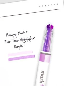 Kokuyo Mark+ Two Tone Highlighter(Kokuyo Mark Two Tone Highlighter) 26 Kokuyo Mark+ Two Tone Highlighter(Kokuyo Mark Two Tone Highlighter) -Cloth And Paper Shop Kokuyo Mark Two Tone Highlighter Purple CP 2