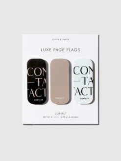 Luxe Page Flag Trio(Luxe Page Flags) 21 Luxe Page Flag Trio(Luxe Page Flags) -Cloth And Paper Shop Luxe Page Flag Trio Contact CP 1