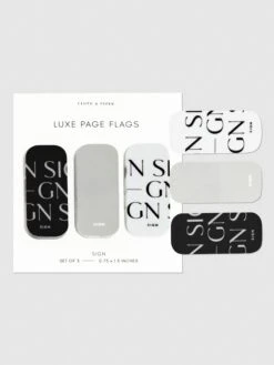 Luxe Page Flag Trio(Luxe Page Flags) 24 Luxe Page Flag Trio(Luxe Page Flags) -Cloth And Paper Shop Luxe Page Flag Trio Sign CP 2