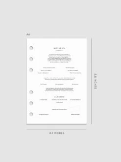 Meet Me At 5 Planner Dashboard(Meet Me At 5 Dashboard) 18 Meet Me At 5 Planner Dashboard(Meet Me At 5 Dashboard) -Cloth And Paper Shop Meet Me At 5 Planner Dashboard Mockup A6