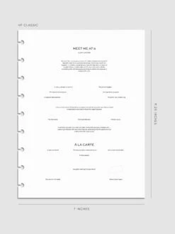 Meet Me At 5 Planner Dashboard(Meet Me At 5 Dashboard) 25 Meet Me At 5 Planner Dashboard(Meet Me At 5 Dashboard) -Cloth And Paper Shop Meet Me At 5 Planner Dashboard Mockup HP Classic