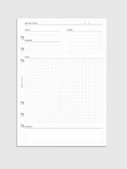 Meeting Notes Planner Inserts(Meeting Notes Planner Inserts)