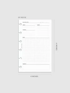 Meeting Notes Planner Inserts(Meeting Notes Planner Inserts) 20 Meeting Notes Planner Inserts(Meeting Notes Planner Inserts) -Cloth And Paper Shop Meeting Notes Planner Inserts CPPetite CP 1