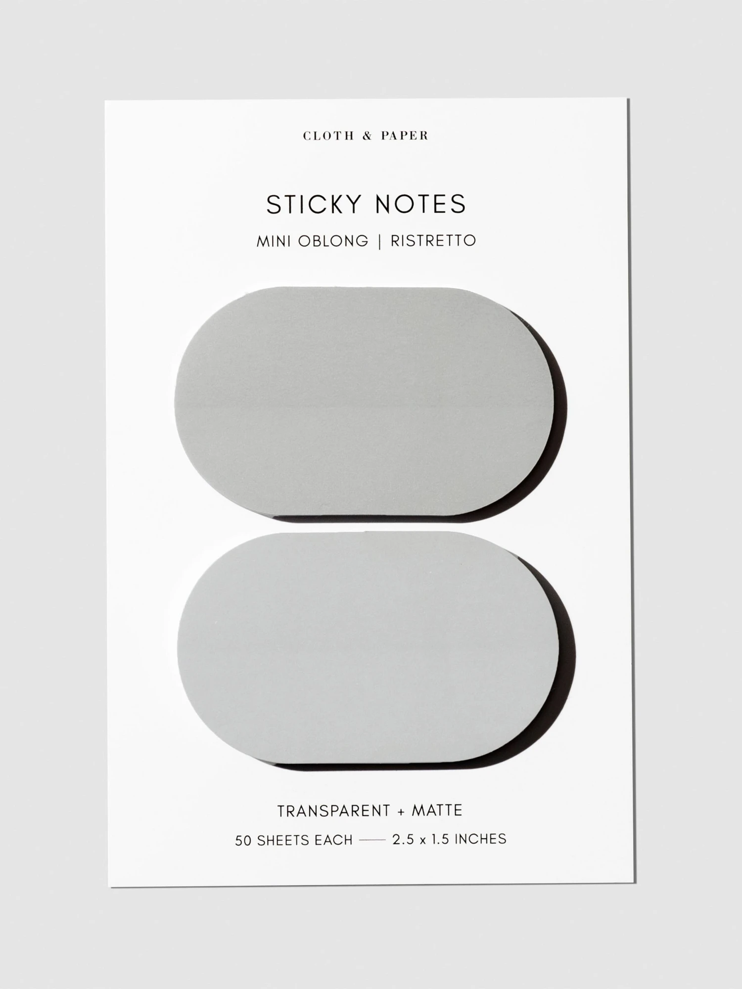 Mini Oblong Sticky Note Set | Ristretto(Mini Oblong Sticky Note Set Ristretto) 1 Mini Oblong Sticky Note Set | Ristretto(Mini Oblong Sticky Note Set Ristretto)