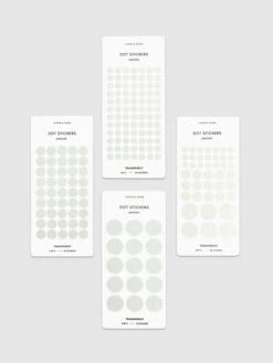 Minimal Shape Sticker Set | Transparent | Dots(Planner Stickers Minimal Shape Transparent Dots) 21 Minimal Shape Sticker Set | Transparent | Dots(Planner Stickers Minimal Shape Transparent Dots) -Cloth And Paper Shop Minimal Shape Sticker Set Transparent Dots Angora CP 2