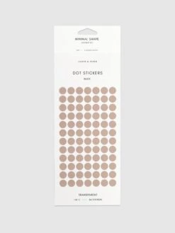 Minimal Shape Sticker Set | Transparent | Dots(Planner Stickers Minimal Shape Transparent Dots) 31 Minimal Shape Sticker Set | Transparent | Dots(Planner Stickers Minimal Shape Transparent Dots) -Cloth And Paper Shop Minimal Shape Sticker Set Transparent Dots Nude CP 1