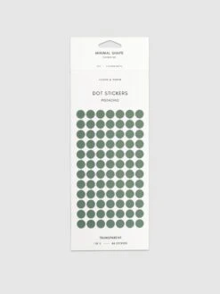 Minimal Shape Sticker Set | Transparent | Dots(Planner Stickers Minimal Shape Transparent Dots) 26 Minimal Shape Sticker Set | Transparent | Dots(Planner Stickers Minimal Shape Transparent Dots) -Cloth And Paper Shop Minimal Shape Sticker Set Transparent Dots Pistachio CP 1