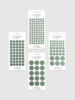 Minimal Shape Sticker Set | Transparent | Dots(Planner Stickers Minimal Shape Transparent Dots) 27 Minimal Shape Sticker Set | Transparent | Dots(Planner Stickers Minimal Shape Transparent Dots) -Cloth And Paper Shop Minimal Shape Sticker Set Transparent Dots Pistachio CP 2