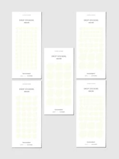 Minimal Shape Sticker Set | Transparent | Drops(Planner Stickers Minimal Shape Transparent Drops)